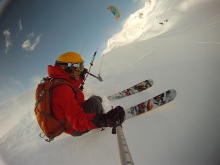 Alaska snowkiting